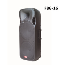 Double 15 Inch Bluetooth Speaker with Wireless Mic F86-16